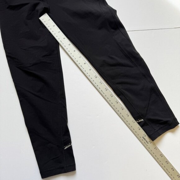 Ivivva Rhythmic Tights Pique Black Reflective Leggings Pants Full Length 10 - Picture 14 of 16